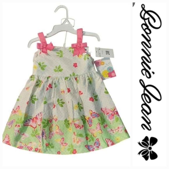 Jessica Ann of Bonnie Jean 2 Pc Butterfly Sundress - Picture 1 of 7